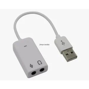 Звуковая карта адаптер USB MIC+AUX