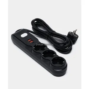 Удлинитель с кнопкой 3 метра+ USB+ Type C