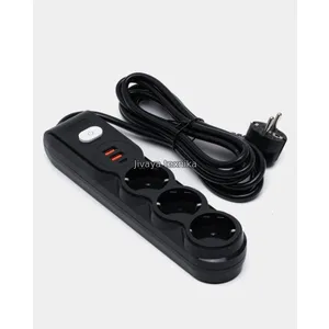 Удлинитель с кнопкой 5 метров + USB+ Type C