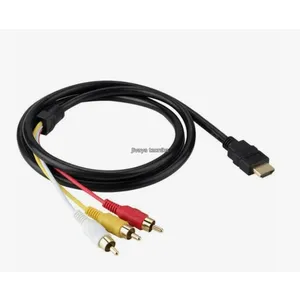 Кабель адаптер hdmi to 3RCA(тюльпан) 1,5м